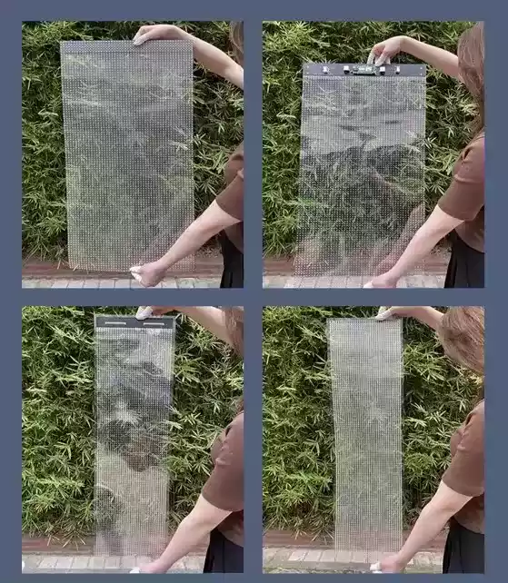 LED Transparent Screen with a Variety of Shape Needs for Media Display Advertising