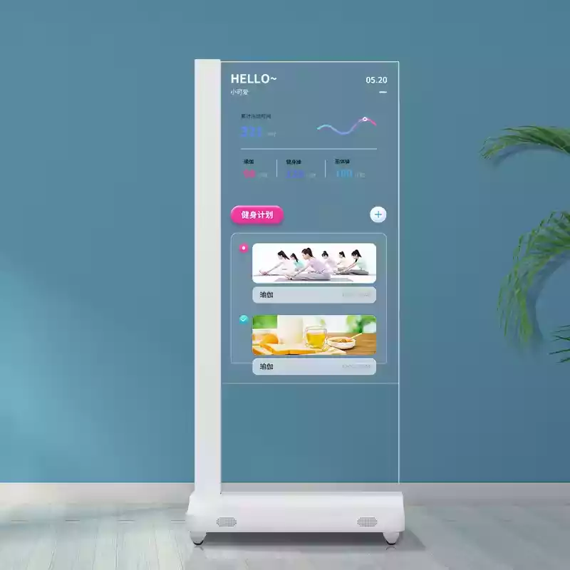 Fábrica de publicidade OLED transparente